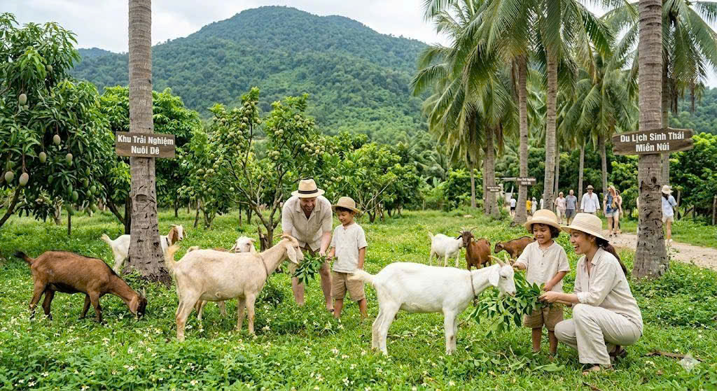 Nghiệm thu Dự án khuyến nông Quốc gia “Xây dựng mô hình chăn nuôi dê sinh sản tạo vùng nguyên liệu gắn với du lịch sinh thái” giai đoạn 2023–2025 tại tỉnh Khánh Hòa
