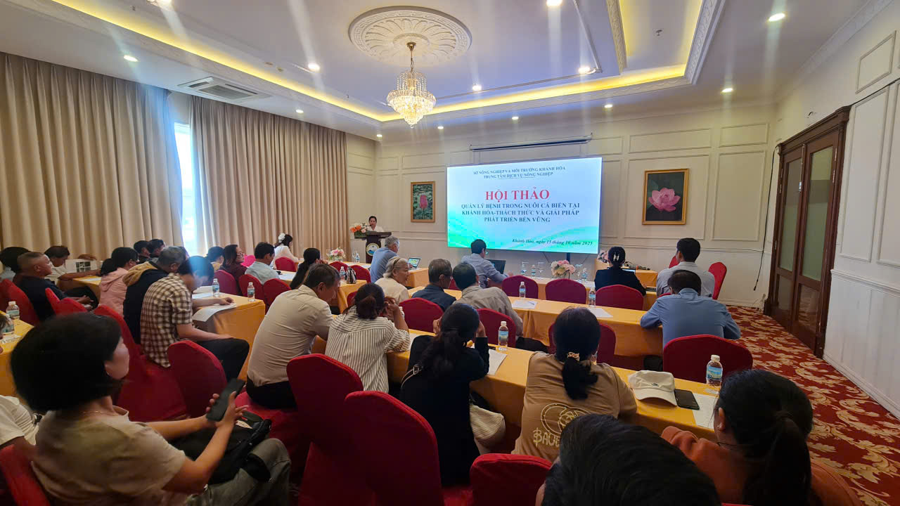 Hội thảo Quản lý bệnh trong  nuôi cá biển tại Khánh Hòa thách thức và giải pháp phát triển bền vững