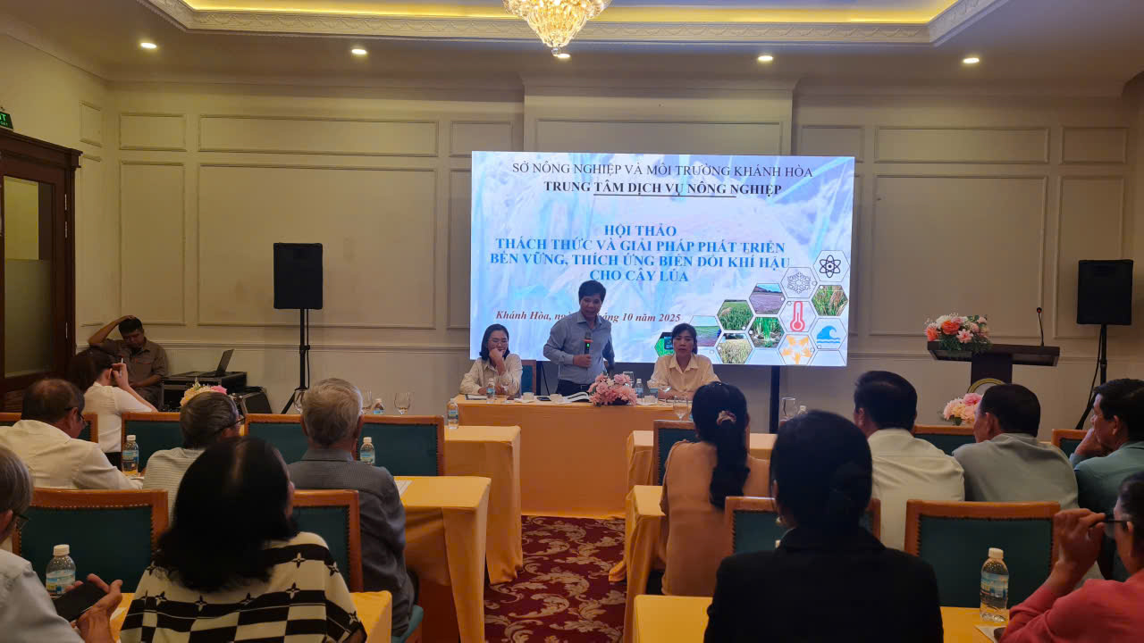Hội thảo Thách thức và giải pháp phát triển bền vững thích ứng biến đổi khí hậu cho cây lúa